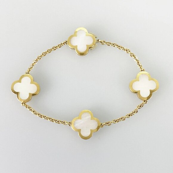 Van Cleef & Arpels Pure Alhambra Yellow gold shell Bracelet - Picture 3 of 14